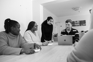 Group around table